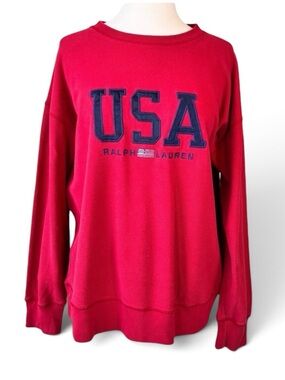 Vintage Ralph Lauren Polo Sport USA Spell Out Crewneck Sweatshirt